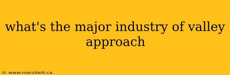 what's the major industry of valley approach
