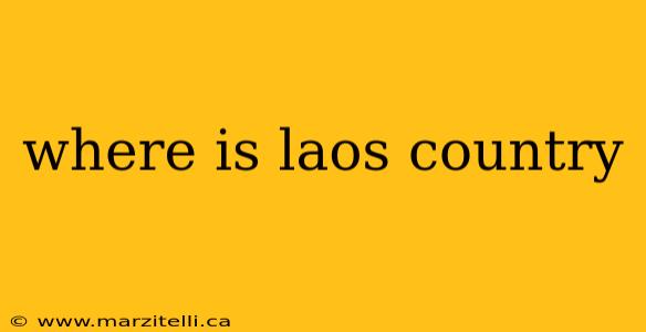 where is laos country