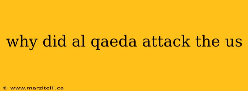 why did al qaeda attack the us