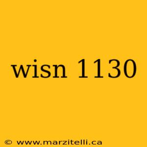wisn 1130
