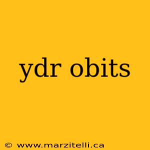 ydr obits