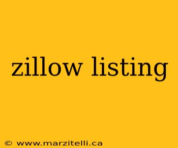 zillow listing